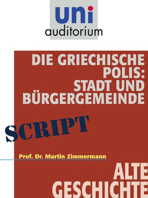 cover image of Die griechische Polis